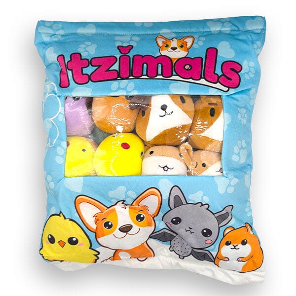 Itzimals Kawaii Snack Pillow Assorted Plush Animal Bag (Multiple Styles)