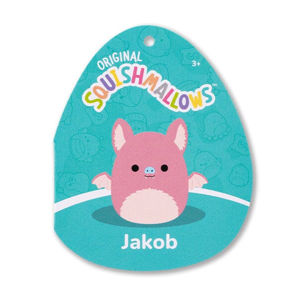 Squishmallows Super Soft Plush Toys 7.5" Jakob The Pink Fruit Bat Simple Squishmallows 