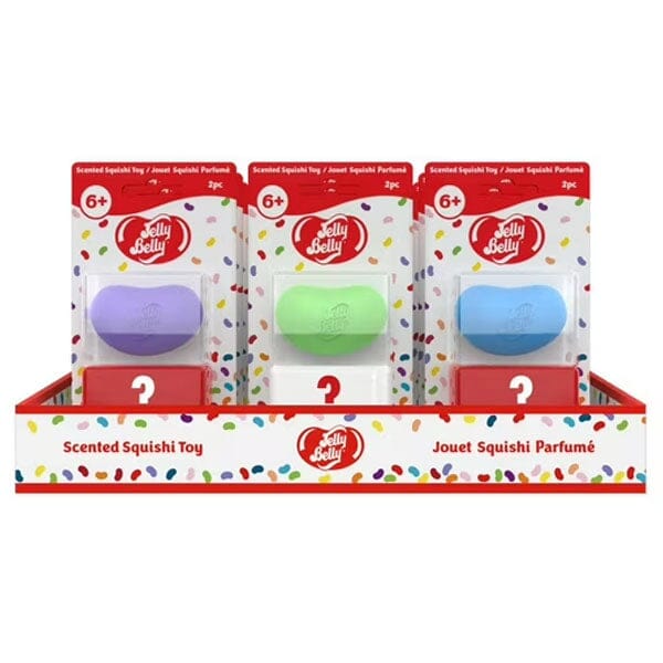 Jelly Belly Bean-Shaped Scented Squishy Fidget Stress Ball (2pk) Assorted Colors