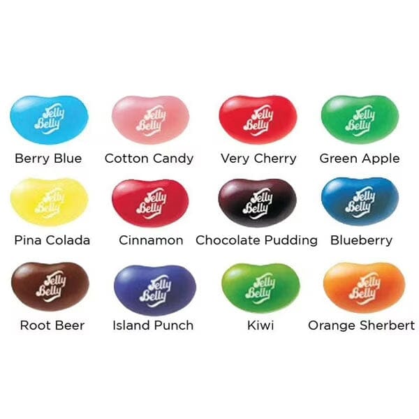 Jelly Belly Bean-Shaped Scented Squishy Fidget Stress Ball (2pk) Assorted Colors