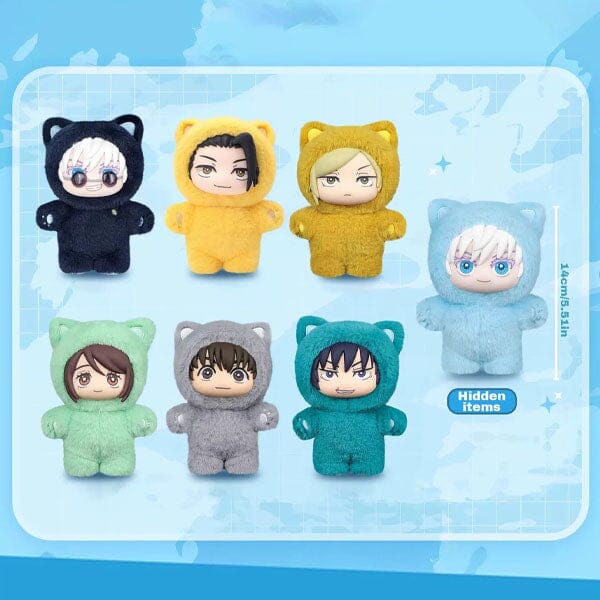 Jujutsu Kaisen Anime Cat Ear Plushie Series Plush Keychain Blind Box (1pc) Simple Jujutsu Kaisen 