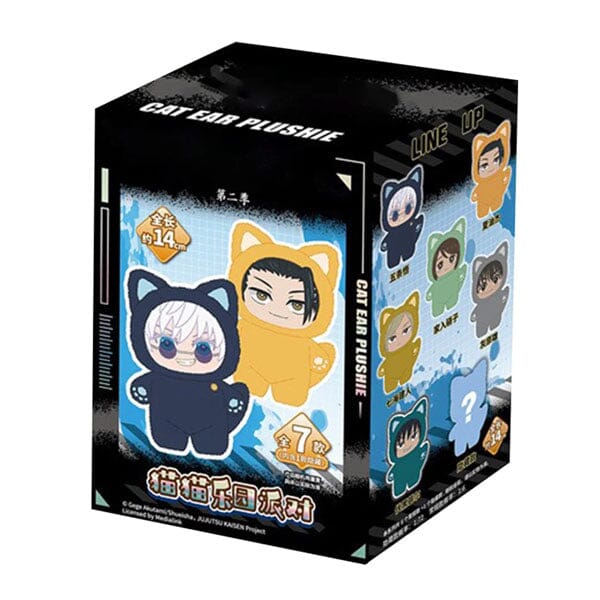 Jujutsu Kaisen Anime Cat Ear Plushie Series Plush Keychain Blind Box (1pc) Simple Jujutsu Kaisen 