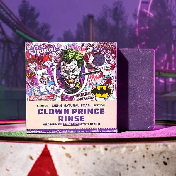 Dr. Squatch® DC's Batman & Joker™ Clown Prince Rinse All-Natural Bar Soap For Men (1pc) Limited Edition