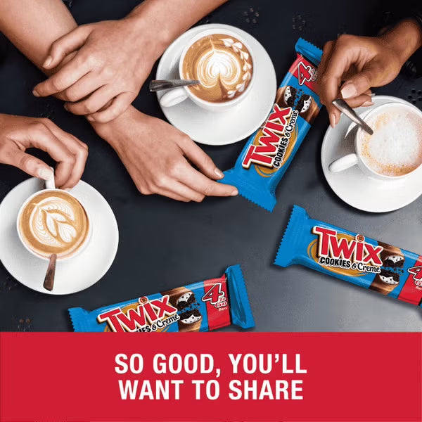 TWIX Cookies & Creme Sharing Size Candy Bar, 2.72oz Simple Twix 