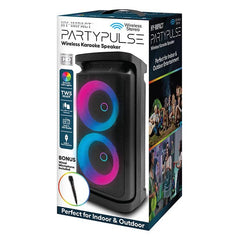 Hy-Impact PartyPulse Wireless Mini Karaoke Speaker With Microphone Simple Hy-Impact 