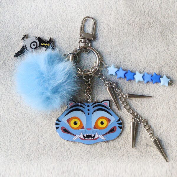 KPop Demon Hunters Derpy Tiger & Sussy Crow Keychain (1pc) Simple KPop Demon Hunters 