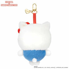Chiikawa Kiramekko Hachiware × Hello Kitty Plush Keychain Simple Exclusive 