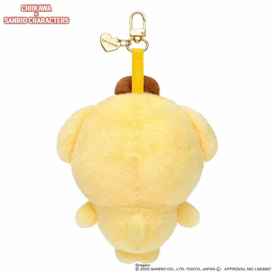 Chiikawa Kiramekko PomPom Purin × Hello Kitty Plush Keychain Simple Exclusive 