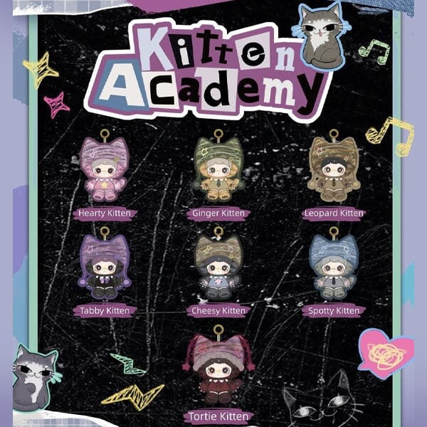 MayMei Kitten Academy Series Kawaii Plush Doll Blind Box (1pc) Simple Nommi 