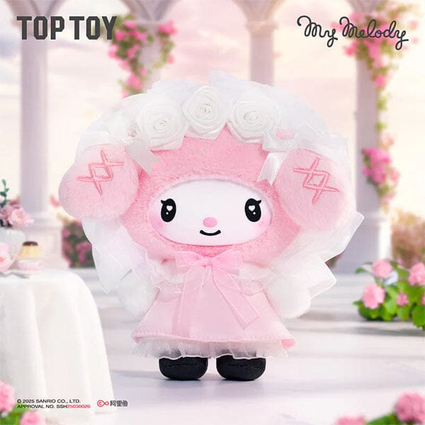 TOP TOY x Sanrio: Kuromi & My Melody "Angel Garden" Series Plush Keychain Blind Box (1pc) Simple TOP TOY 