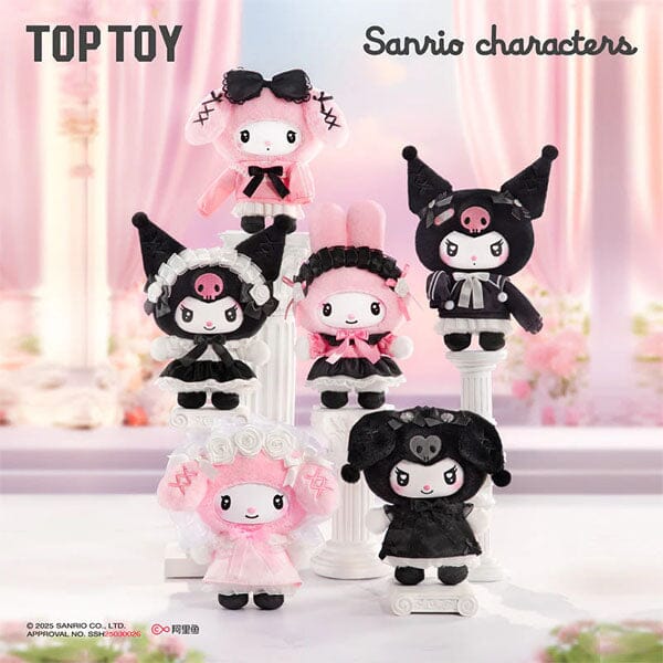 TOP TOY x Sanrio: Kuromi & My Melody "Angel Garden" Series Plush Keychain Blind Box (1pc) Simple TOP TOY 