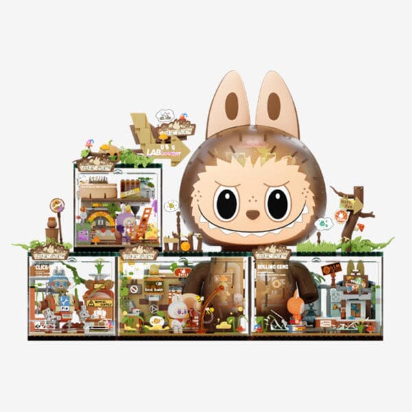 Pop Mart x THE MONSTERS: Labubu Forest Secret Base Tree House Building Block Set - Playful Home (497pc) Simple Pop Mart 
