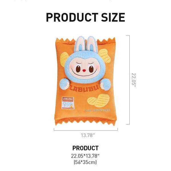 Pop Mart x THE MONSTERS: Wacky Mart Labubu Chips Giant 22" Plush Doll Pillow (1pc) Simple Pop Mart 