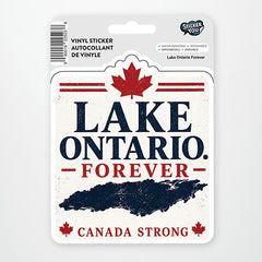 Medium Removable Vinyl Sticker (1pc) Lake Ontario Forever