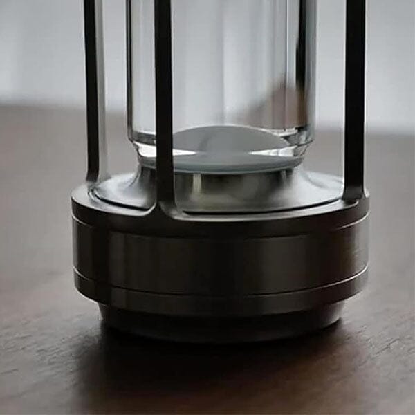 TruLumi Crystal Lantern Silver LED Table Lamp Preorder magazineracksdirect 