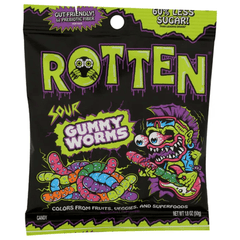 Rotten Sour Gummy Worm Candy Simple Rotten 