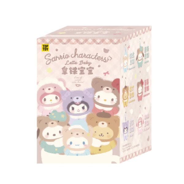 TOP TOY x Sanrio: "Latte Baby" Series Plush Keychain Blind Box (1pc) Simple TOP TOY 