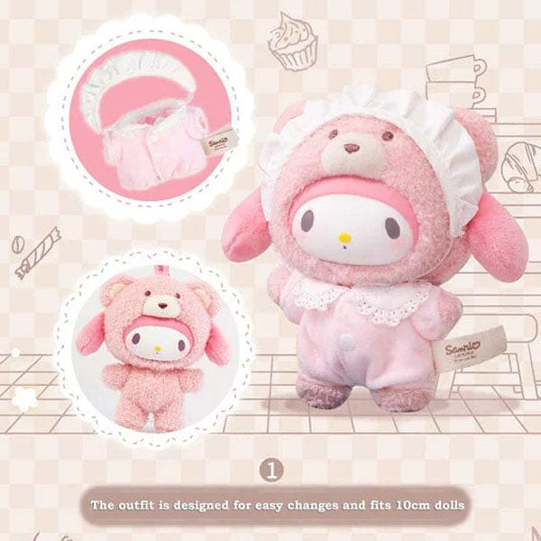TOP TOY x Sanrio: "Latte Baby" Series Plush Keychain Blind Box (1pc) Simple TOP TOY 