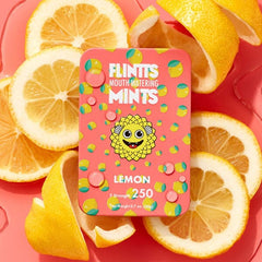 Flintts Mints Mouth-Watering Candy (15g) Multiple Strengths & Flavors Simple Flintts Mints 250 F-Strength Lemon 