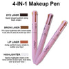 WOW 4-in-1 Makeup Pen - Eyeliner / Brow Liner / Lip Liner / Highlighter