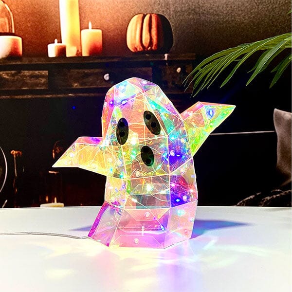 LitLuster LED Holographic Halloween Ghost Decor Lamp (1pc) Battery or USB Simple Exclusive 