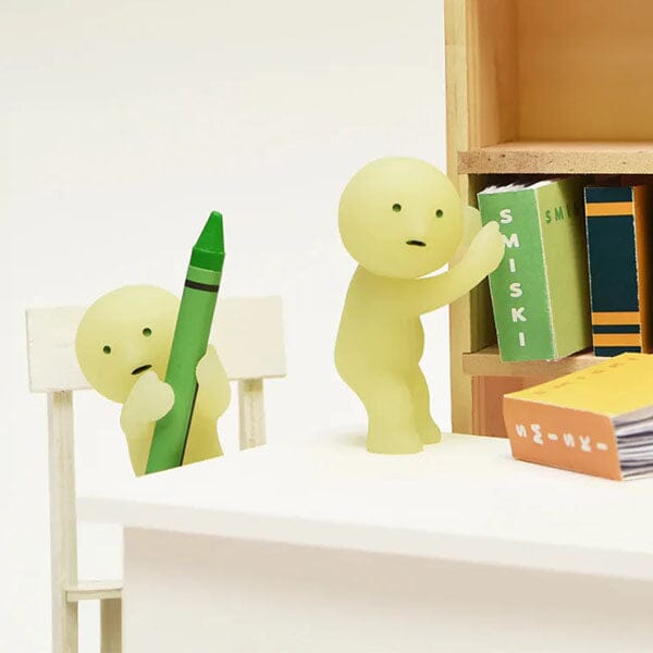 Smiski Living Series Collectible Glow in the Dark Figurine Blind Box (1pc) Simple Smiski 
