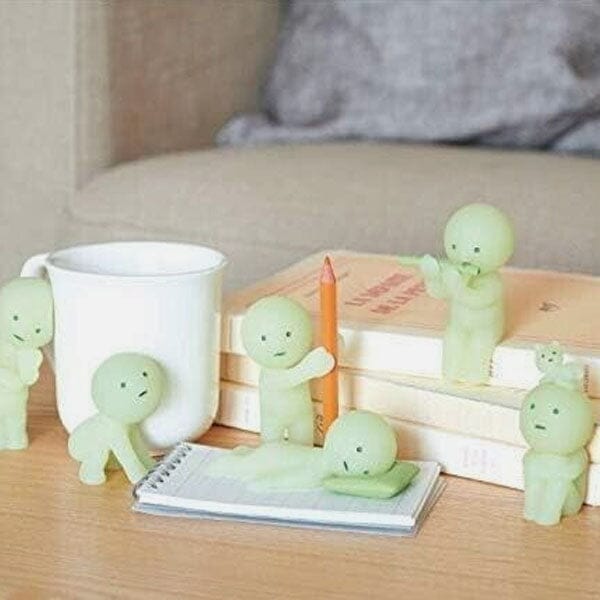 Smiski Living Series Collectible Glow in the Dark Figurine Blind Box (1pc) Simple Smiski 