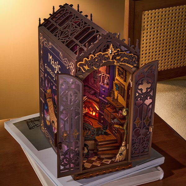 Rolife Book Nook & Wonderland LED Magic Fantasy Corner DIY Kit (185pc) Simple Rolife 