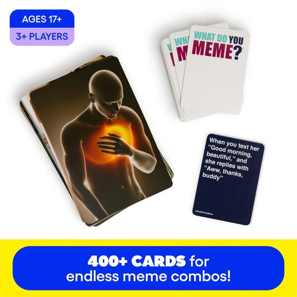 What Do You Meme?® The Hilarious Adult Party Game for Meme Lovers - "Mostly Uncensored" Edition Card Game Simple What Do You Meme? 