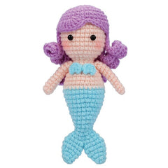 The LOOP Brigade: DIY Crochet Plush Toy Complete Kit For Beginners - Coralie the Mermaid Simple Exclusive 