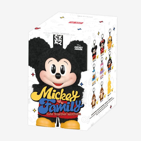 Pop Mart x Disney: Mickey Family Cute Together Series Plush Keychain Blind Box (1pc) Simple Pop Mart 