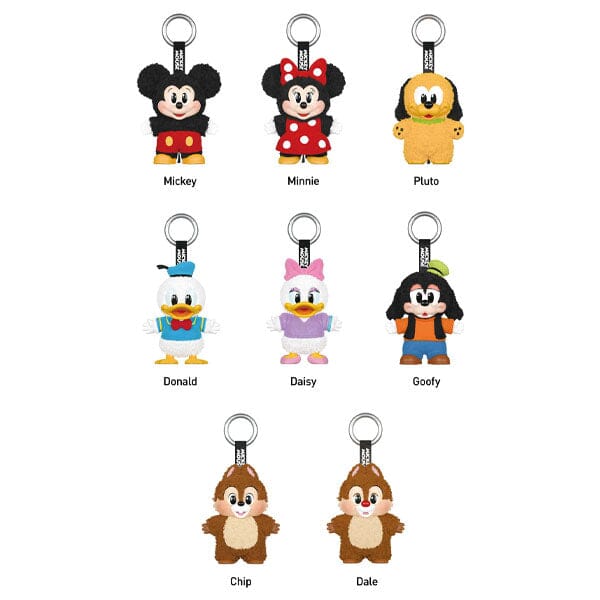 Pop Mart x Disney: Mickey Family Cute Together Series Plush Keychain Blind Box (1pc) Simple Pop Mart 