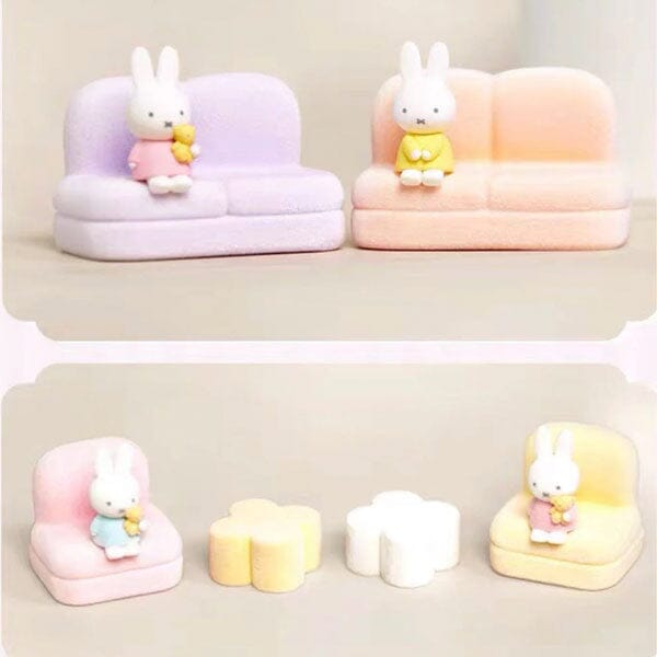 Miffy Sofa Phone Stand Collectible Couch Blind Box (1pc) Series 2 Simple Miffy 