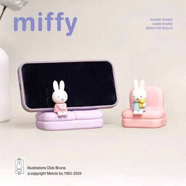 Miffy Sofa Phone Stand Collectible Couch Blind Box (1pc) Series 2 Simple Miffy 