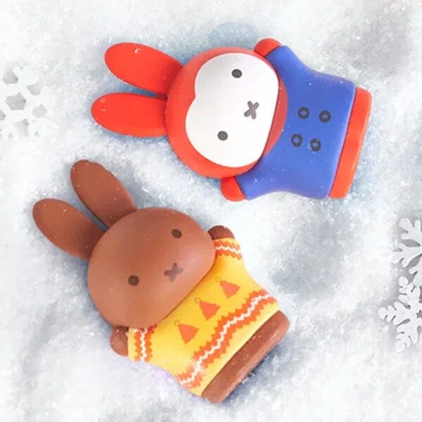 Miffy Winter Series Collectible Figurine Blind Box (1pc) Simple Miffy 