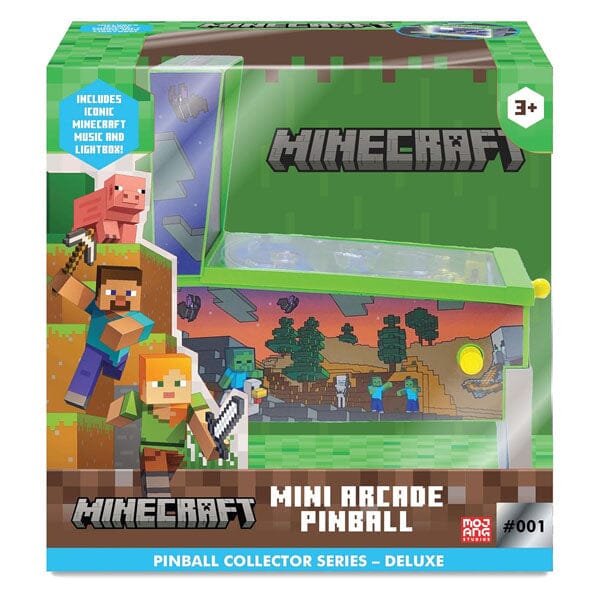 Minecraft Collector Series Mini Tabletop Arcade Pinball Simple Minecraft 