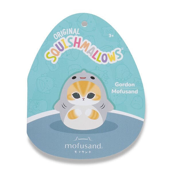 Squishmallows Super Soft Plush Toys 8" Mofusand in Gordon the Shark Suit Simple Squishmallows 