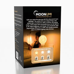 MoonUmi Voice Control 3D Moon Light Nightlight Lamp (1pc) Simple Exclusive 
