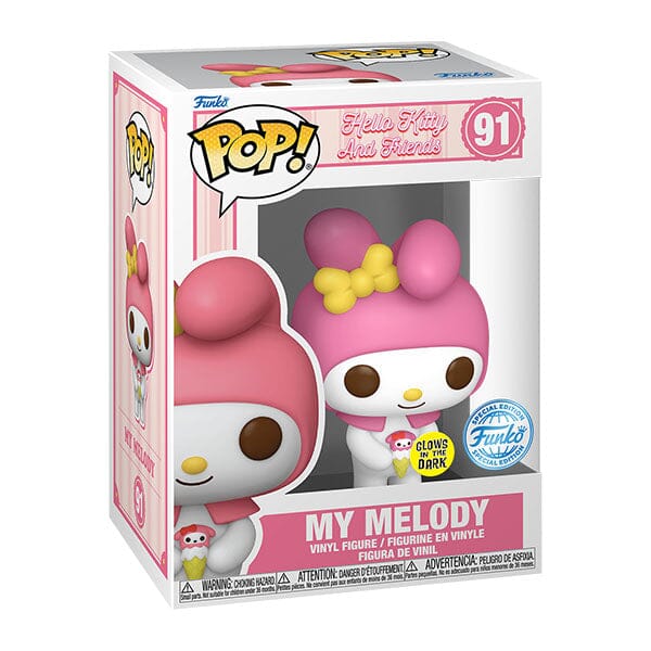 Funko POP! Sanrio: Hello Kitty and Friends - Glow-In-The-Dark My Melody (Exclusive!) Simple Funko 