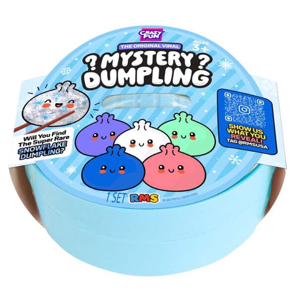 Snowflake Mystery Bao Bun 4" Dumpling Squishy Fidget Toy (1pc) Simple Exclusive 