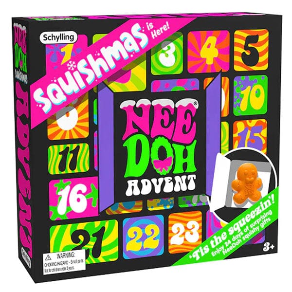 NeeDoh Squishy Fidget Toy Advent Calendar 2024 (24pc) Preorder magazineracksdirect 