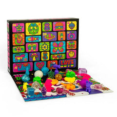 Nee Doh Squishmas Groovy Glob 2025 Fidget Toy Advent Calendar (24pc) Simple Nee Doh 