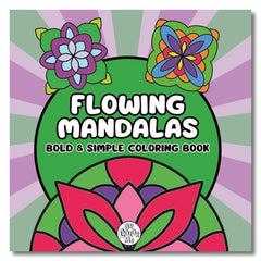 Flowing Mandalas Cute Coloring Book for Adults and Teens By Oh Color Me Simple Oh Color Me 