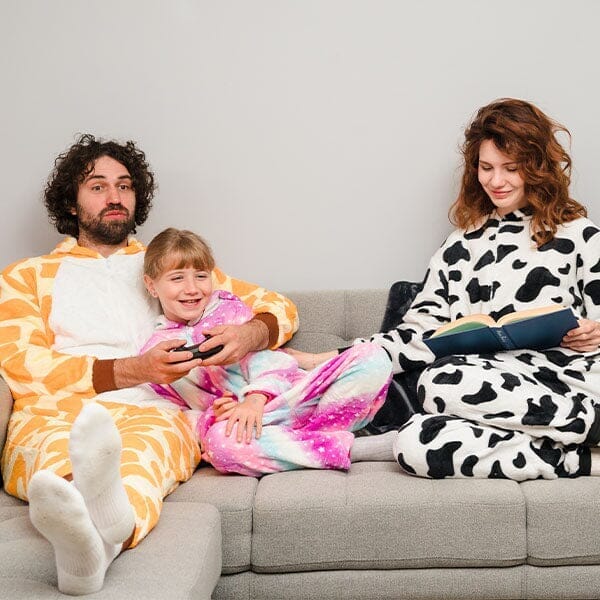 Cozy Cuddler Onesies | Cow | Kids & Adults Sizes Simple Showcase 