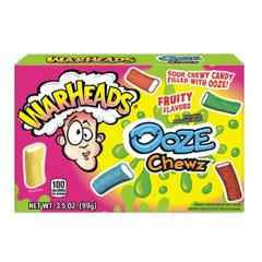 Warheads Ooze Chewz Ropes Sour Gummy Candy Theatre Box (3.5oz) Simple Warheads 