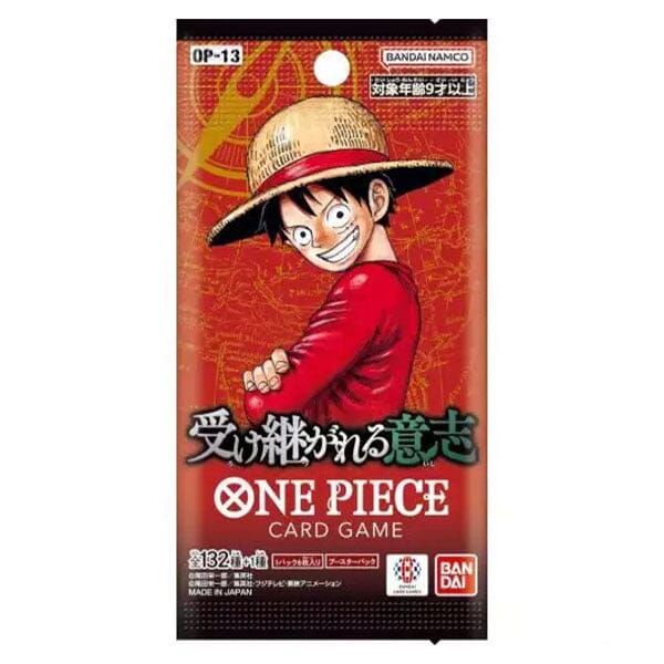 One Piece Card Game Carrying On His Will OP-13 Japanese Booster Pack (1 Pack of 12 Cards) Simple One Piece 