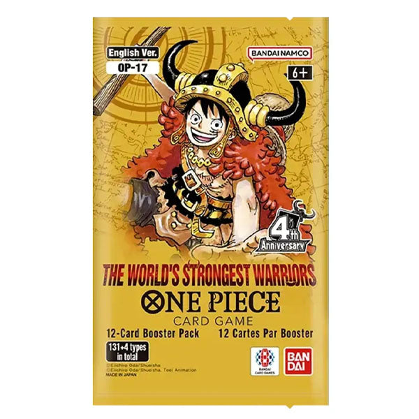 One Piece Card Game The World's Strongest Warriors OP-17 Booster Pack (1 Pack of 12 Cards)