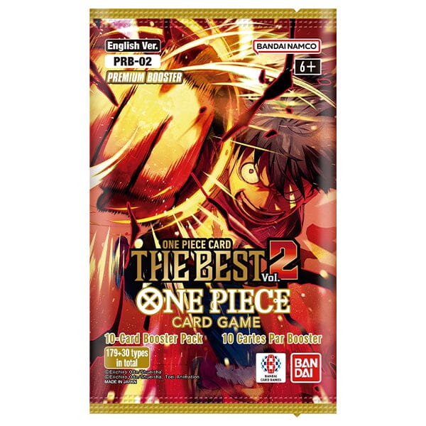 One Piece Card Game PRB-02 The Best Vol. 2 Premium Booster Pack (1 Pack of 10 Cards) Simple One Piece 