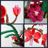 Bloomin' Blox DIY Botanical Building Block Sets: Red Orchid (581pc)