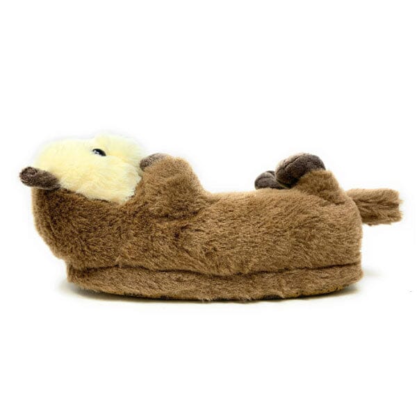 Plush Otter Slippers Unisex Rubber Sole Shoe (1 Pair) One-Size-Fits-Most Simple Exclusive 